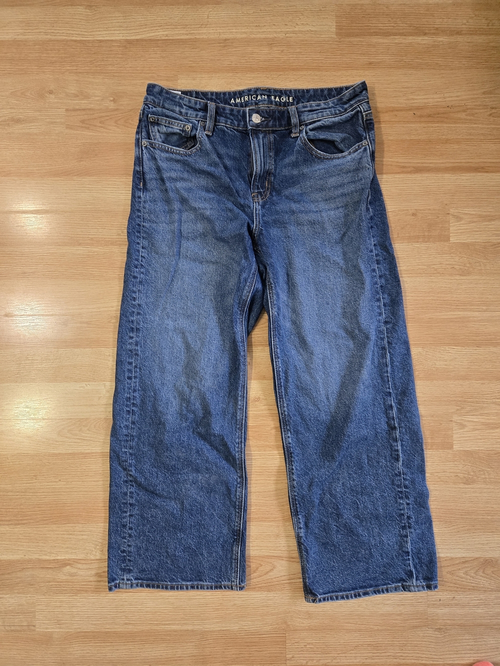 AE High-Waisted Stovepipe Jean, Size 10 Short